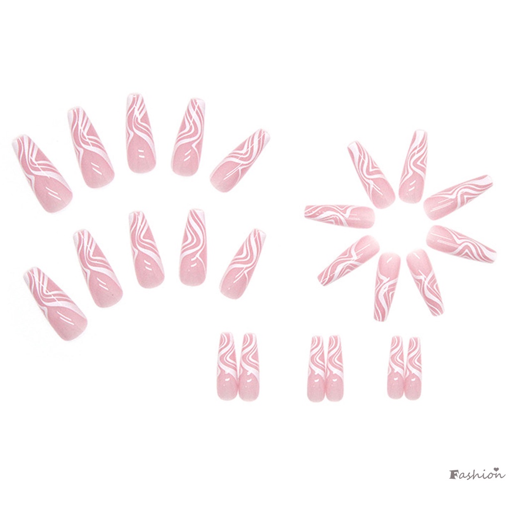 Bộ Móng Tay Giả Múa Ba Lê Gợn Sóng Dài Mịn Màng Và Không Gây Hại