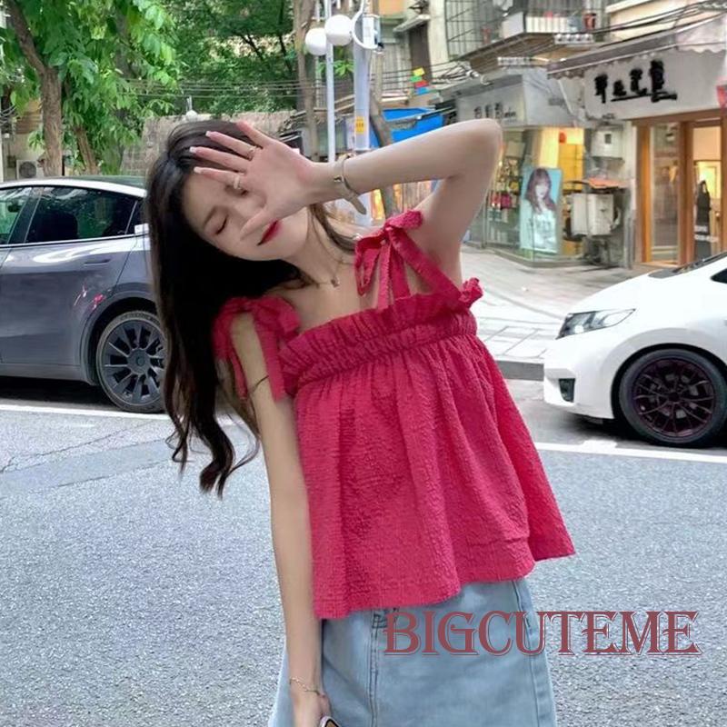 Áo Hai Dây Màu Sắc Thời Trang Quyến Rũ Cho Nữ