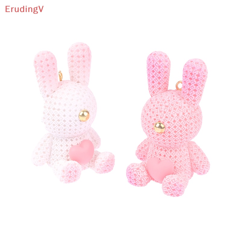 [ErudingV] 1 Móc Khóa / Móc Khóa / Búp Bê Thỏ Tình Yêu DIY Để Bàn Trang Trí [Mới]