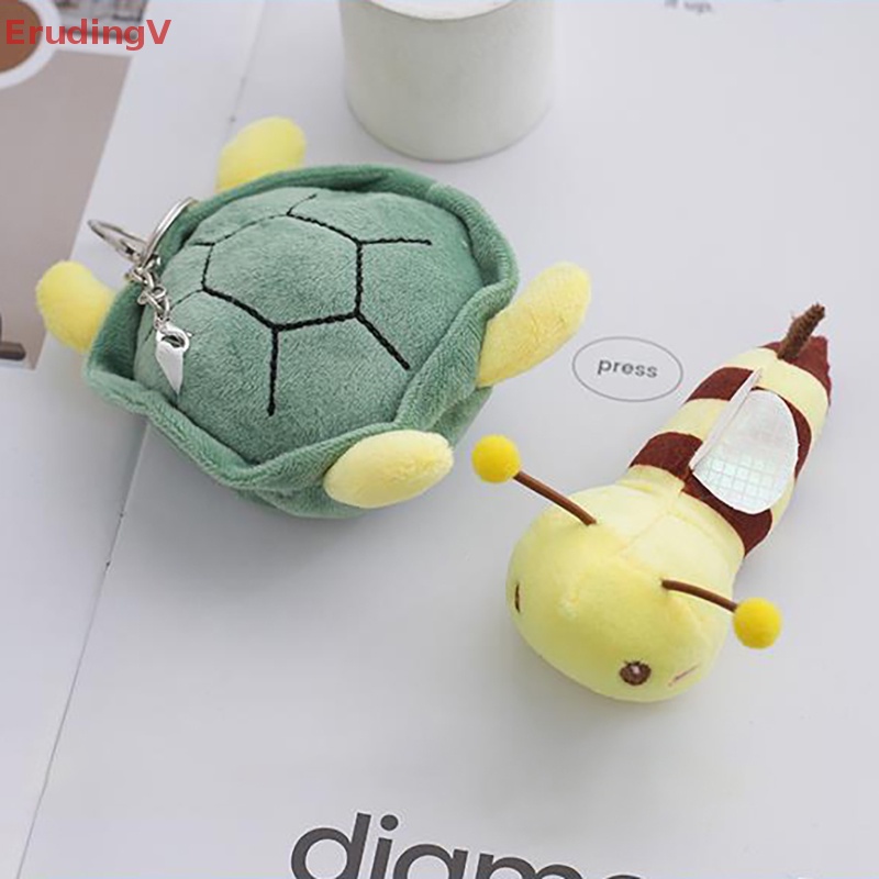 1 Chú Rùa Nhồi Bông Mềm Mại Kích Thước 12CM Có Móc Khóa