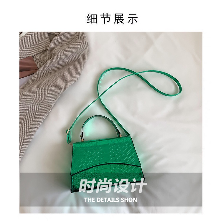 Túi Xách JASMIN NOIR Đeo Chéo Vai Họa Tiết Da Rắn Khóa Bấm Đơn Giản Cho Nữ