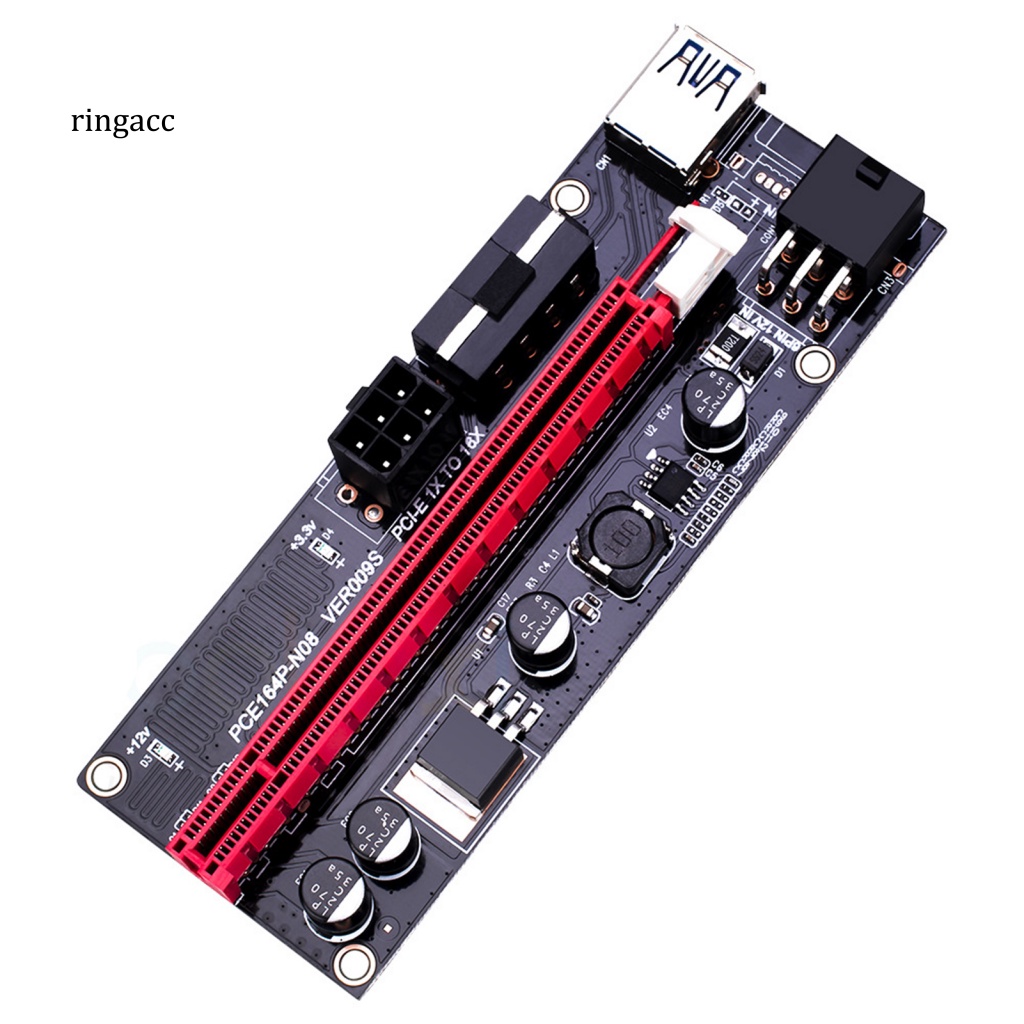 Card Mở Rộng PCI-E 1X Sang 16X GPU RGA VER009S Cổng USB 3.0
