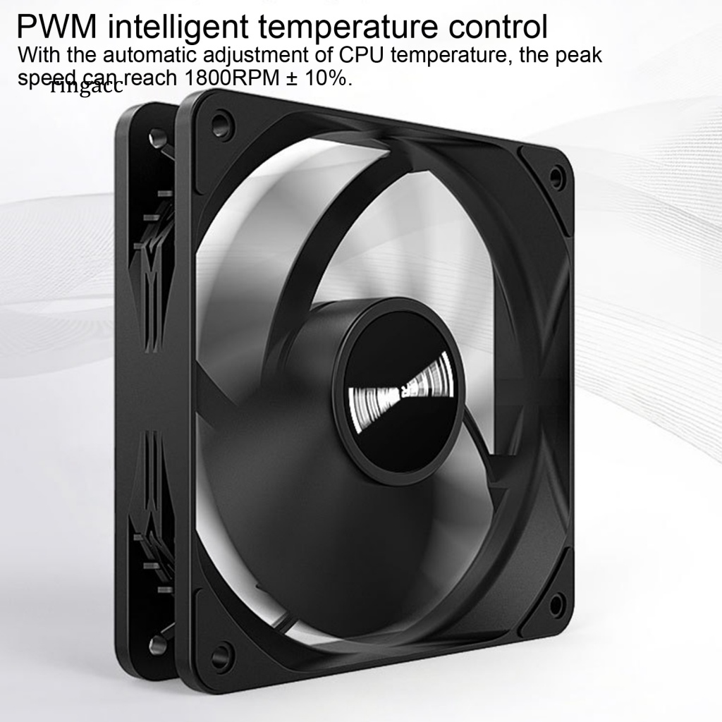 Quạt Tản Nhiệt 12cm PWM 4Pin 1800RPM 9 Cánh Ít Tiếng Ồn Tiện Dụng Cho Máy Tính Văn Phòng