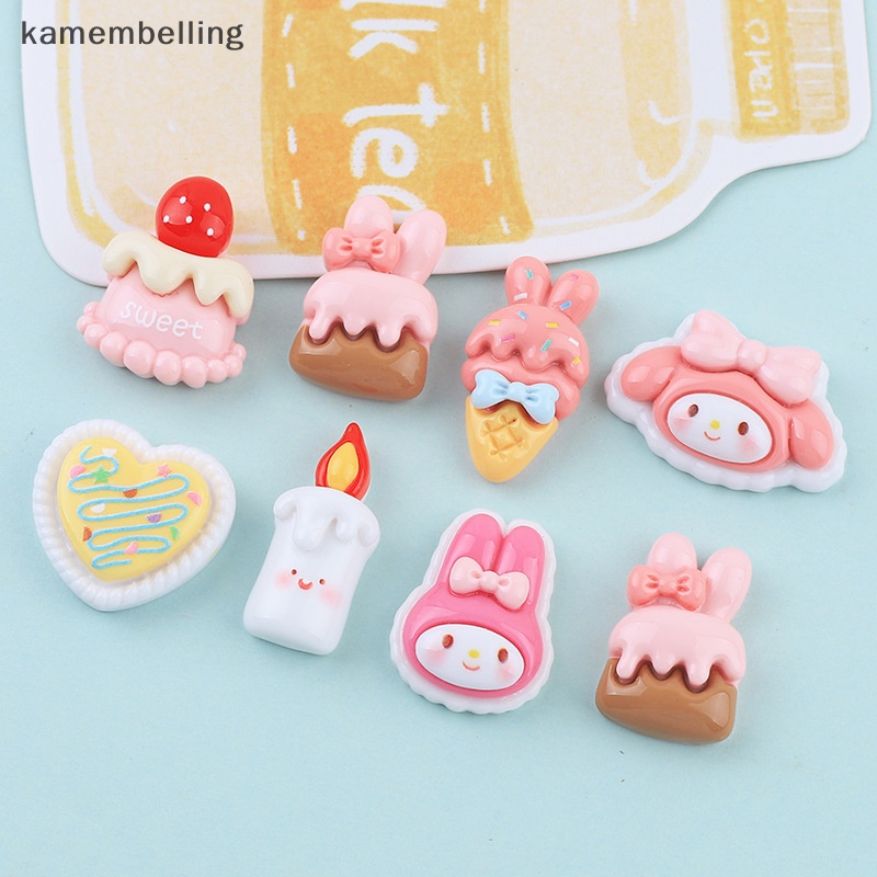 Bộ 10 Miếng Dán Resin Thủ Công Hình Động Vật Dễ Thương