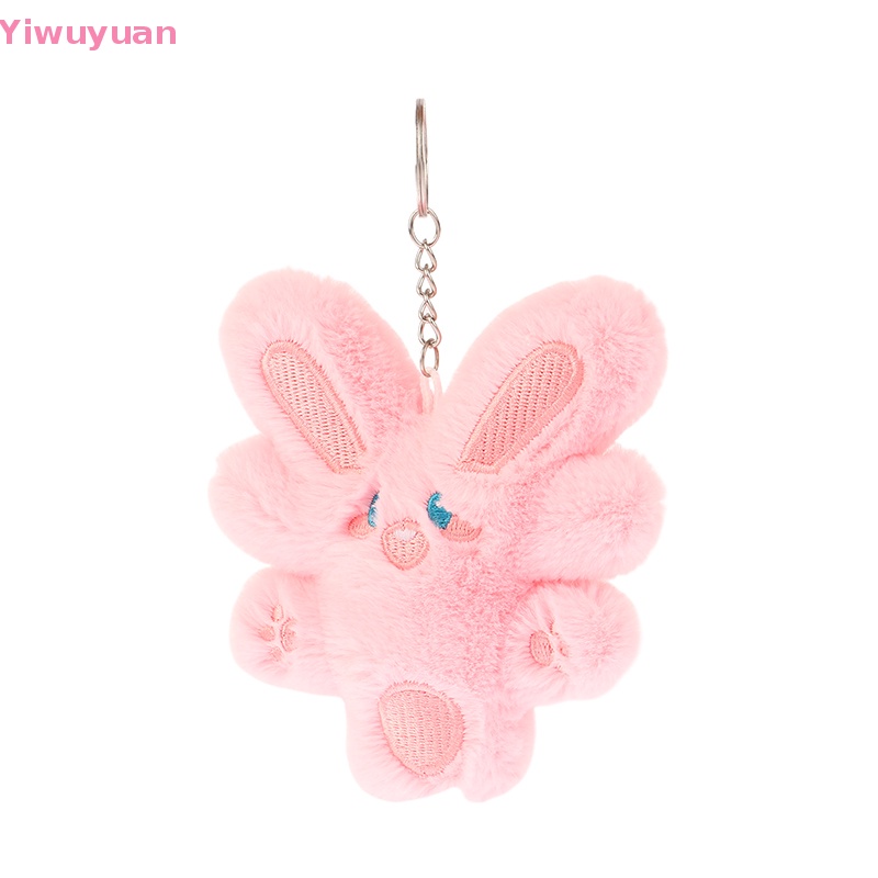 < Yiwuyuan > Móc Khóa Thỏ Nhồi Bông Mềm Mại Trang Trí Ba Lô Xe Hơi Túi Xách Quà Tặng Trẻ Em Mới