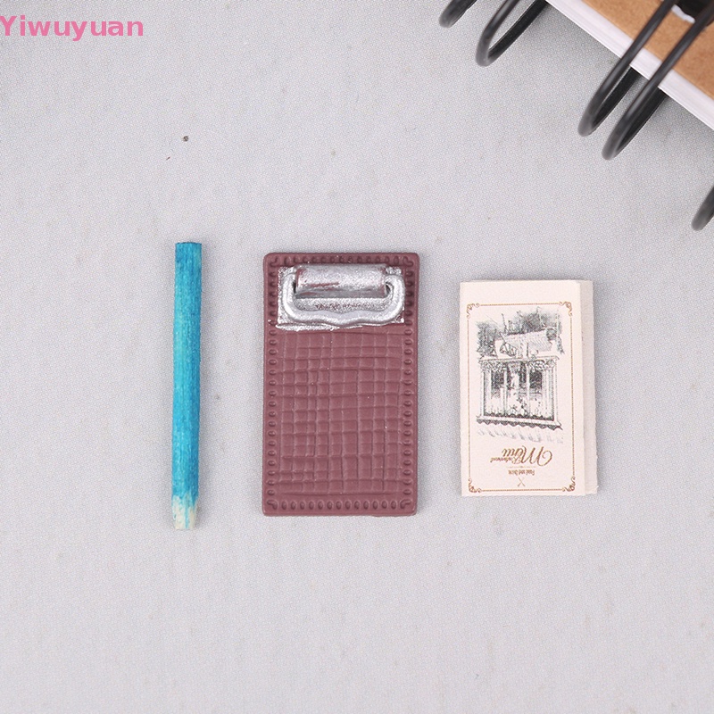 Bảng Kẹp Tài Liệu Mini Bằng Kim Loại Cho Nhà Búp Bê Mới