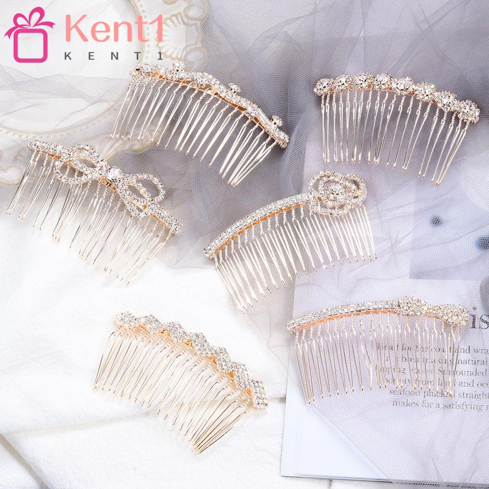 Kẹp Tóc Cô Dâu Sang Trọng Ket1|Kẹp Tóc Hình Vương Miện Có Đính Đá