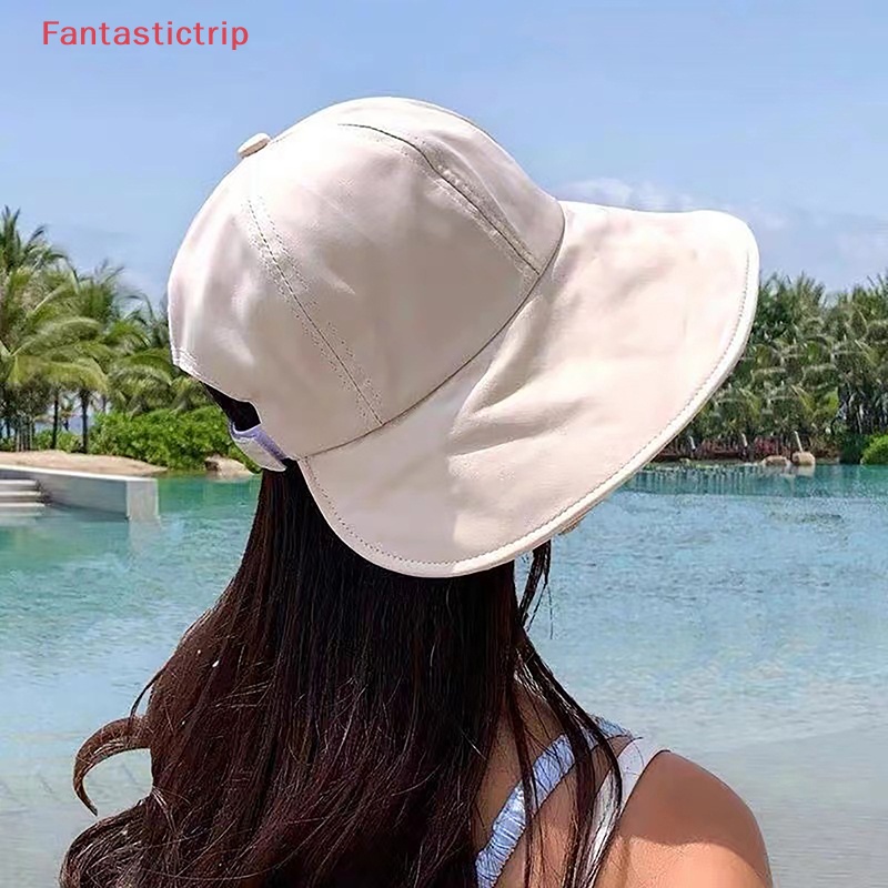 [Fantastictrip] Mũ Ngư Dân Vành Rộng Che Nắng Gấp Lại Được Phong Cách Thể Thao Ngoài Trời Mùa Hè Mới Cho Nữ