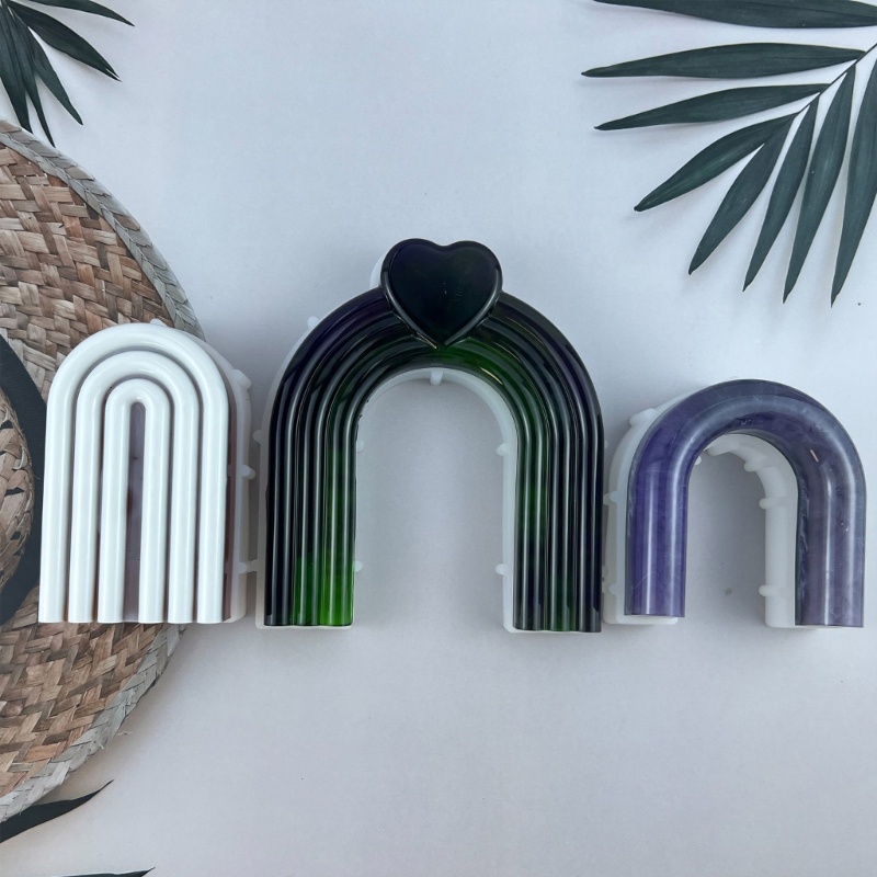 Khuôn Silicone Tạo Hình Vòm Dùng Làm Nến / Xà Phòng DIY