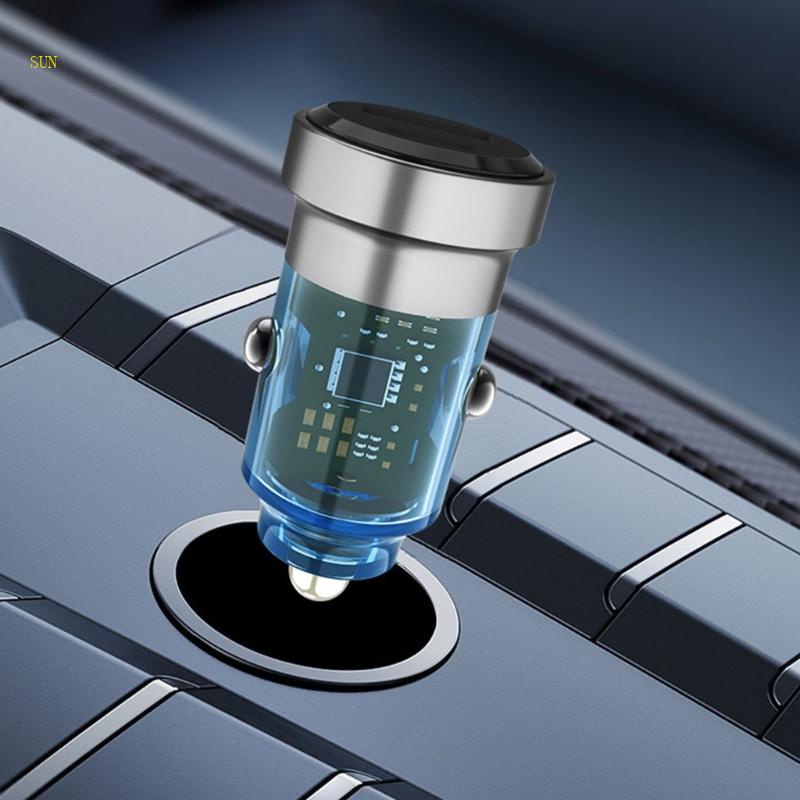 Tẩu Sạc Điện Thoại Nhanh 30W Hai Cổng USB Cho Xe Hơi