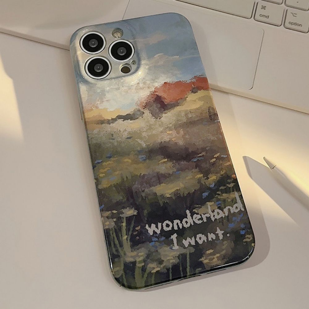 Ốp Điện Thoại TPU Mềm Chống Sốc Họa Tiết Tranh Sơn Dầu Cho IPhone 14 Pro Max 13 12 11 Pro Max