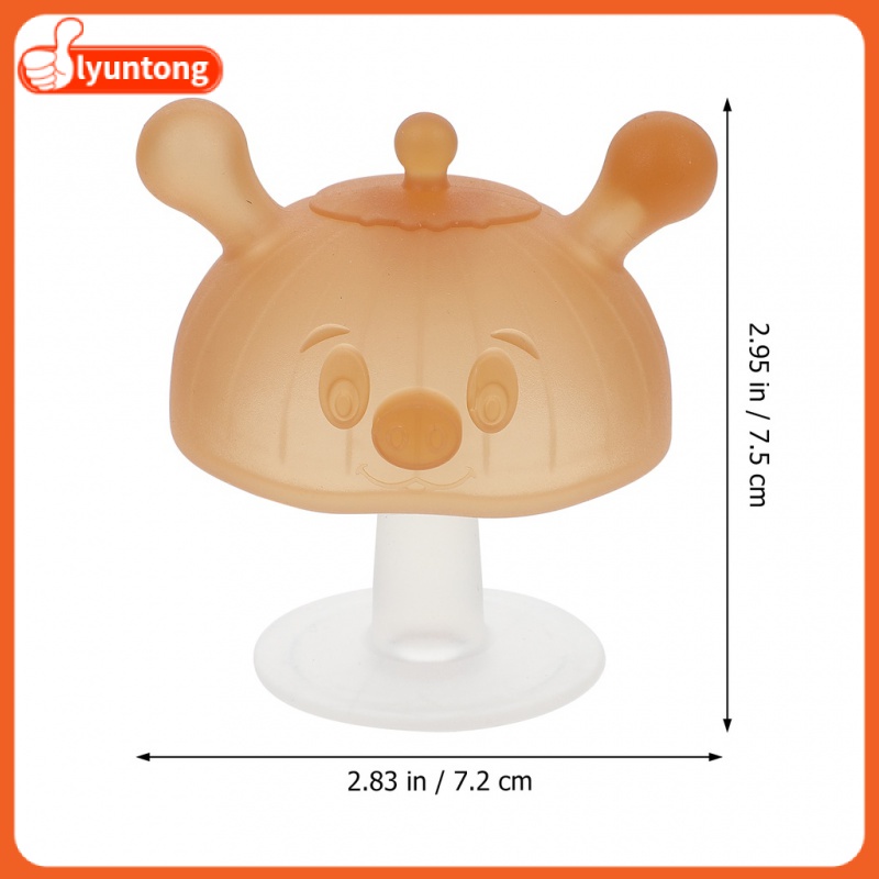 Đồ Chơi Gặm Nướu Hình Nấm Bằng Silicone Dành Cho Trẻ Nhỏ