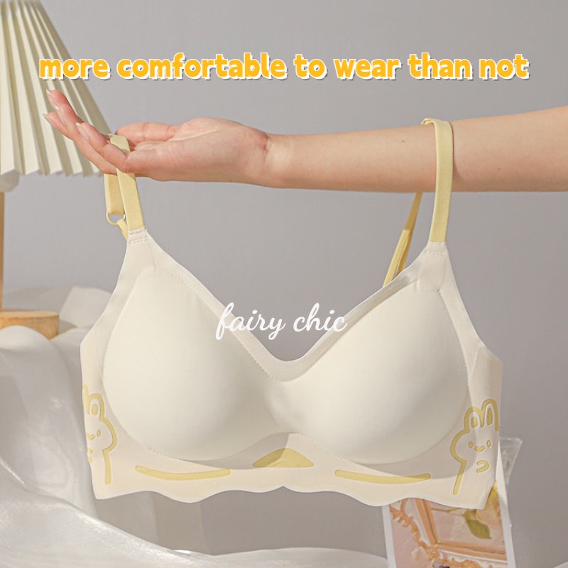 Áo Ngực Thể Thao Không Gọng Không Đường May Hình Tai Thỏ Dễ Thương