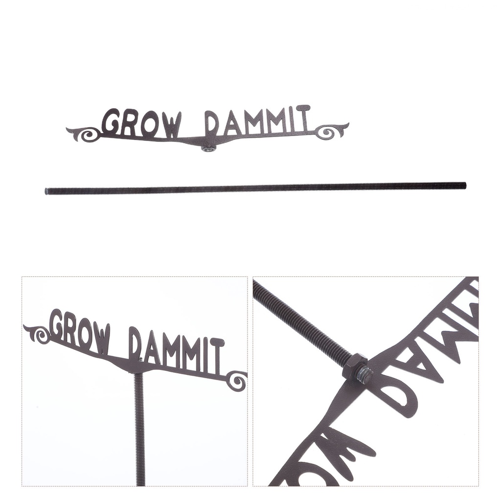 Biển Hiệu Kim Loại Trang Trí Vườn Kích Thước 30X1X1cm