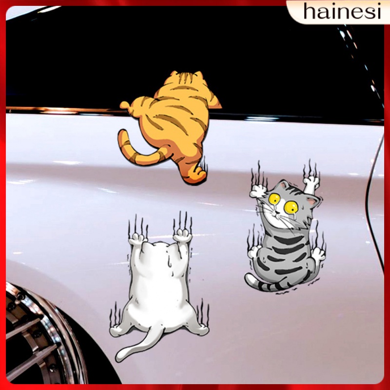 Set 3 Miếng Dán Trang Trí Xe Hơi Chống Trầy Xước Dành Cho Nữ