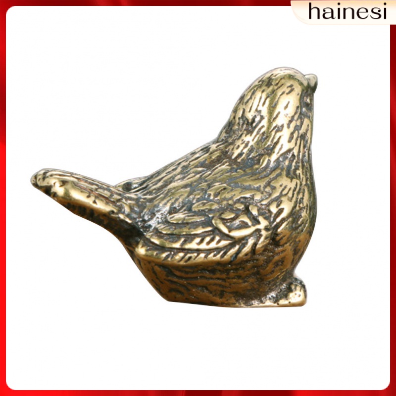 Mô Hình Chim Sẻ Vàng Bằng Đồng Thau Phong Cách Vintage Trang Trí Sân Vườn