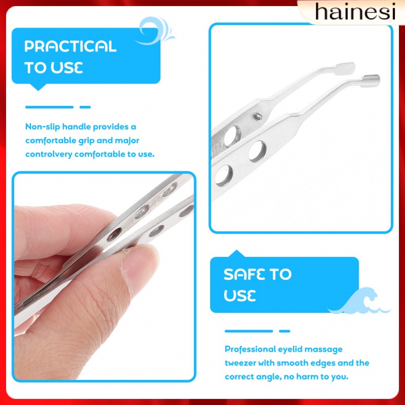 Nhíp Đầu Tròn Hỗ Trợ Mát Xa Lông Mi Meibomian