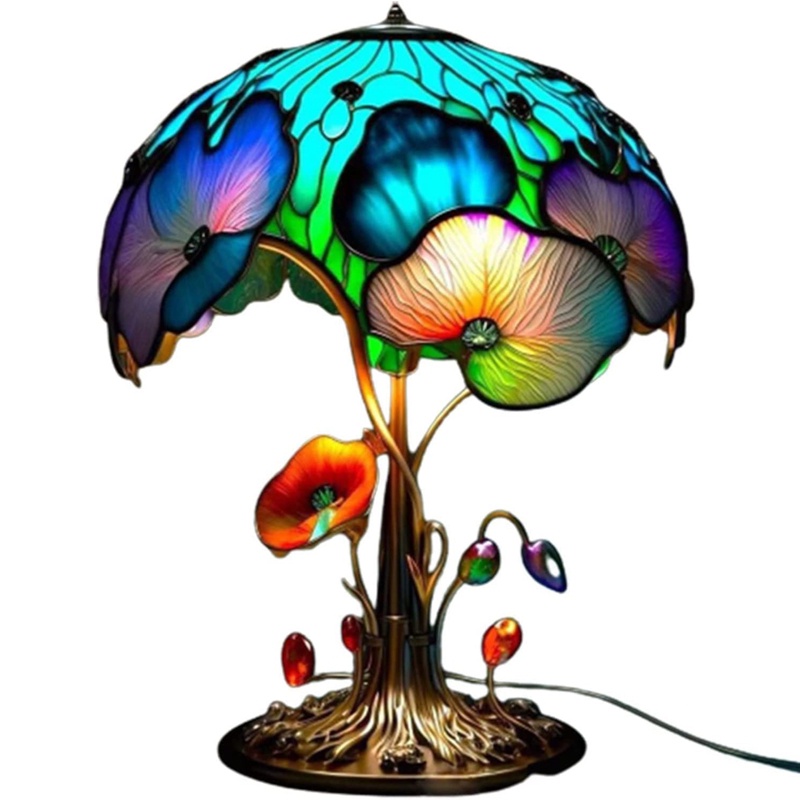 Đèn Để Bàn Bằng Resin Thủ Công Phong Cách Vintage Dành Cho Trang Trí Phòng Ngủ