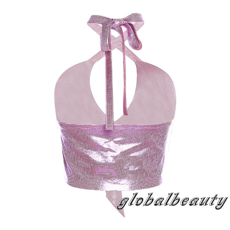 Áo Croptop Sát Nách Hở Lưng Màu Sắc Thời Trang Mùa Hè Cho Nữ