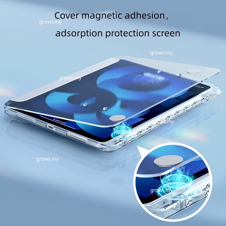 Ốp Máy Tính Bảng Trong Suốt Có Khe Đựng Bút Cho Ipad Air5 10 10.9 Air 4 5 Pro 11 12.9 M2 6th Gen Pro 10.5 10.2 Gen9 Ipad 11 Pro