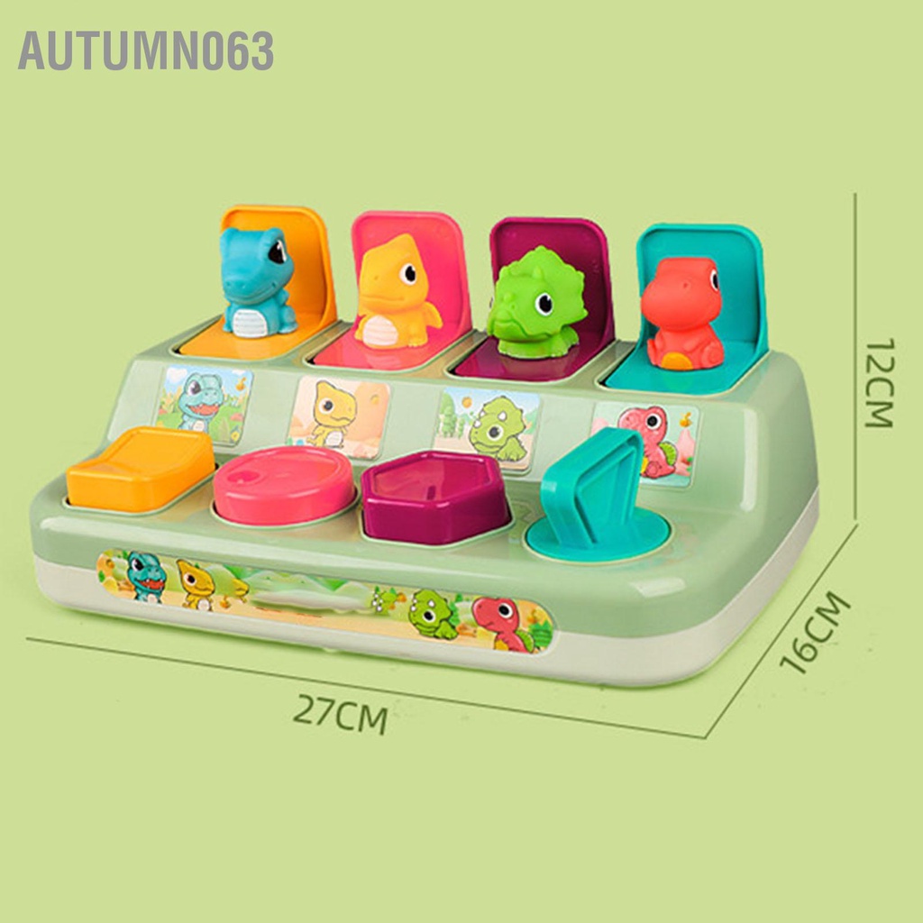 Autumn063 Đồ chơi bật lên cho bé đầy màu sắc Phát triển giáo dục sớm Popup khủng long trẻ mới biết đi