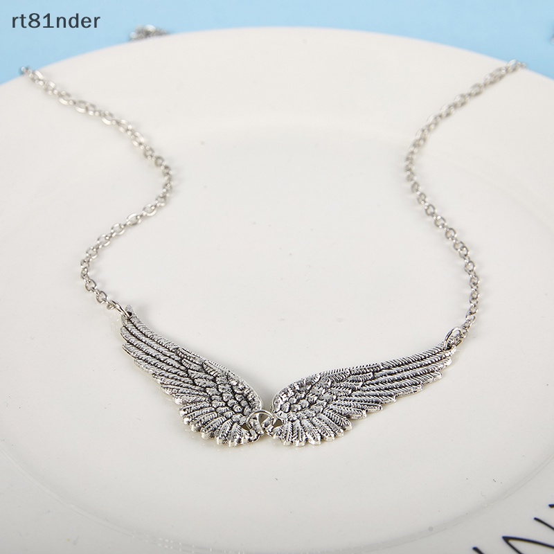 Rt Vòng Cổ Choker Bằng Hợp Kim Mặt Hình Cánh Thiên Thần Phong Cách Vintage Thời Trang Cho Nữ