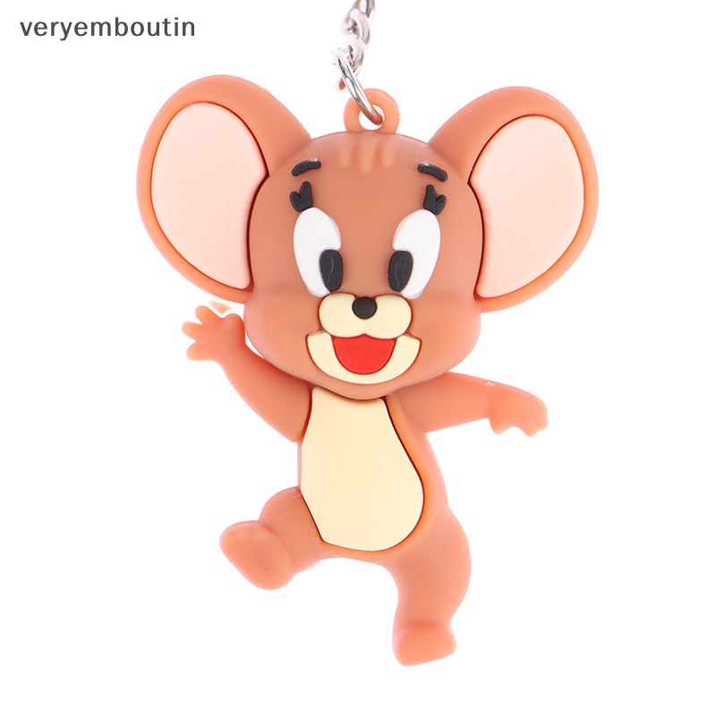 Móc Khóa Hình Mèo Chuột Hoạt Hình Dễ Thương