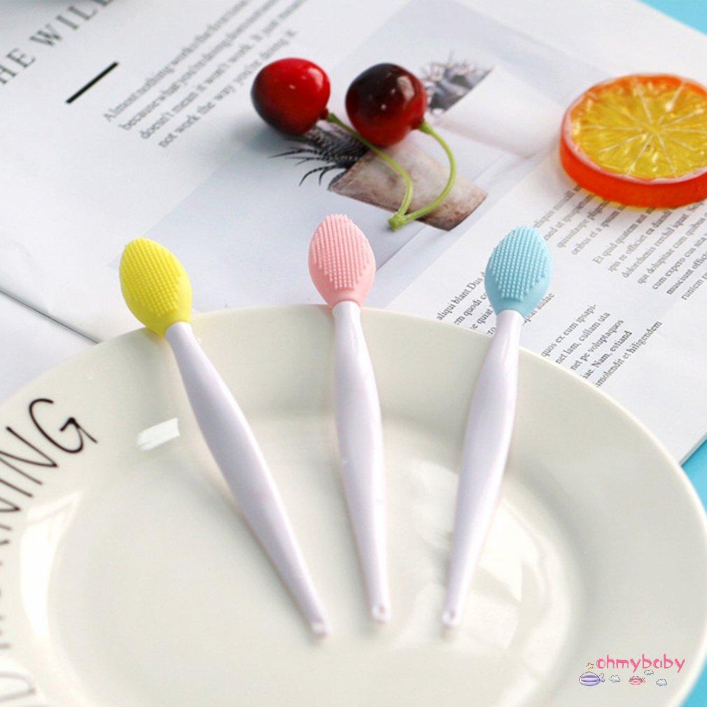 [OMB] Bàn chải làm sạch mặt bằng silicon Máy tẩy tế bào chết mũi hiệu quả Loại bỏ mụn đầu đen Mềm mại sâu mát xa [Z/8]