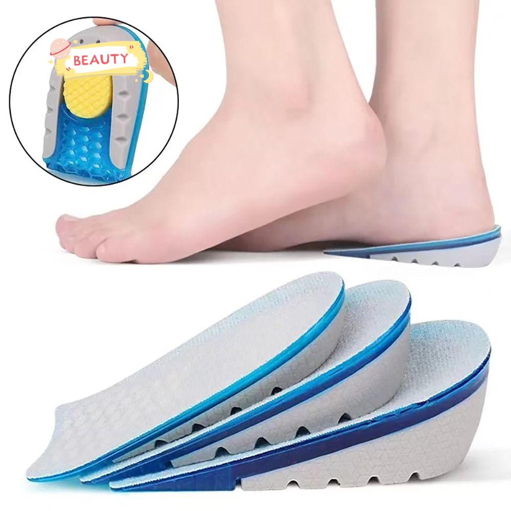 Đế Lót Giày Tăng Chiều Cao Bằng Silicone Thoáng Khí Dành Cho Nam Và Nữ