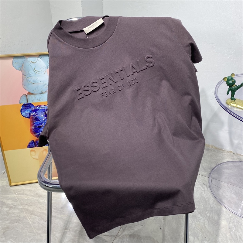 Ess &amp; Ant-IALS88-Trend Áo Thun Cổ Thuyền Thủ Công In Chữ Phong Cách Đường Phố Cổ Điển Thời Trang Cao Cấp Cho Nam Và Nữ