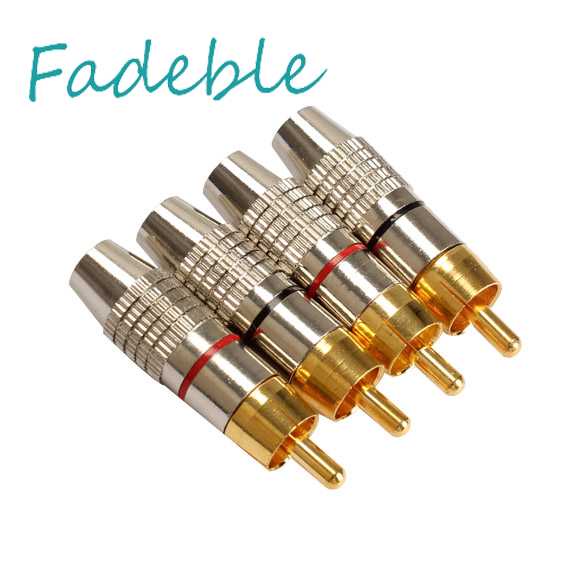 Bộ 4 Đầu Nối Phích Cắm RCA Chất Lượng Cao