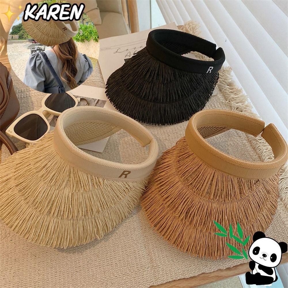 Mũ Cói Chống Nắng Tia UV Phong Cách Thể Thao Cho Nữ