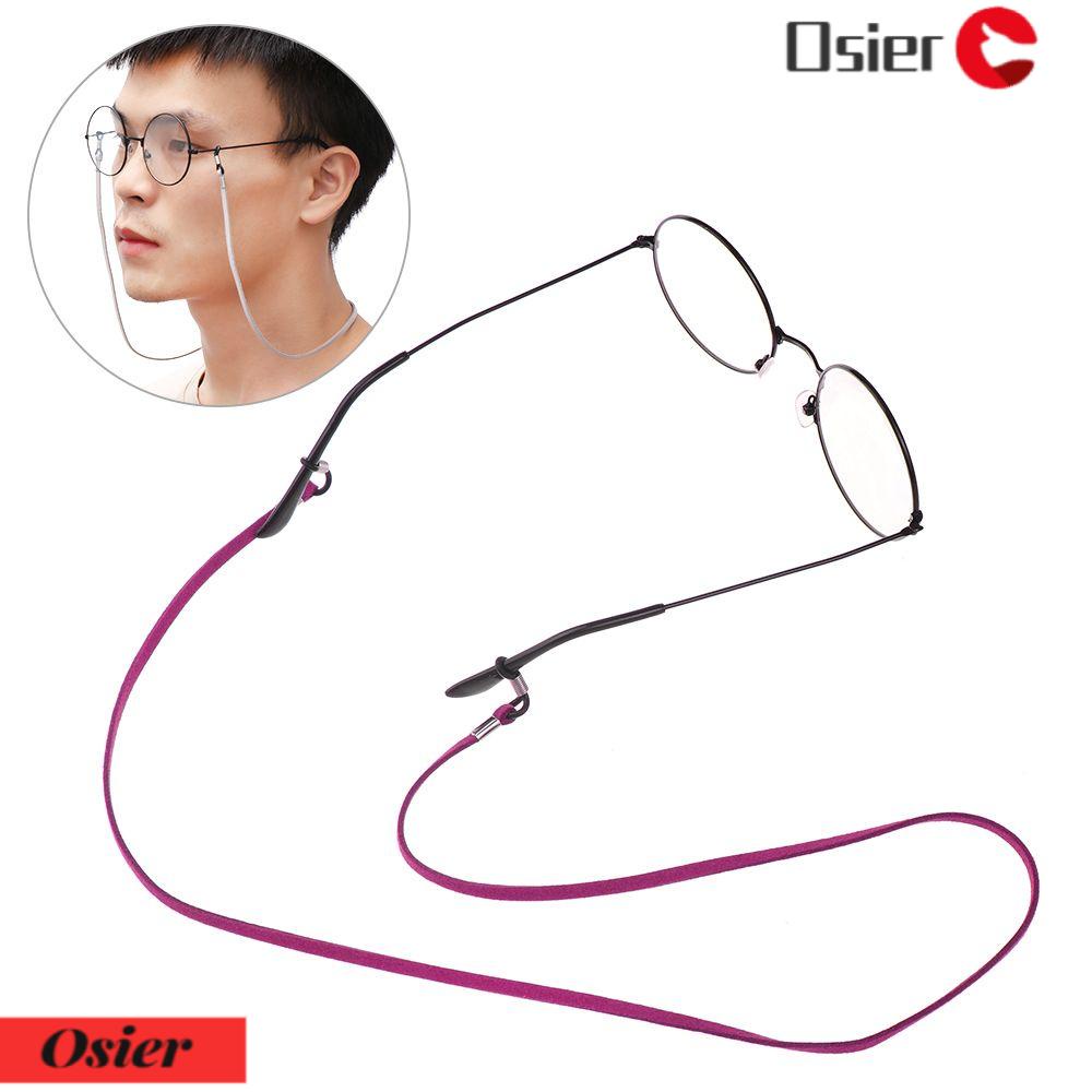 Dây Đeo Kính Đọc Sách Bằng Da Có Chuỗi Xích Thời Trang OSIER1