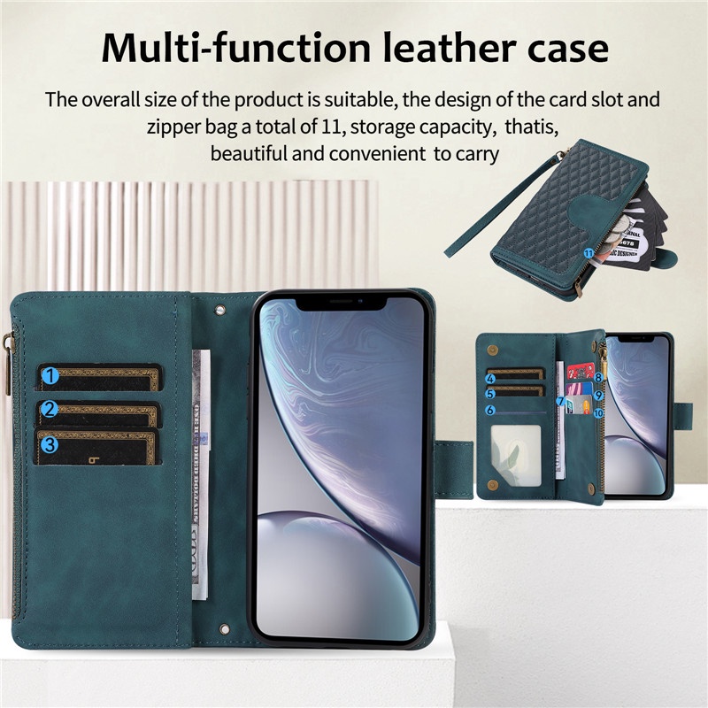 Bao Da Điện Thoại Kiêm Ví Gập Đựng Thẻ Sành Điệu Cho IPhone 11 Pro XS Max X XR 8 7 6 6s Plus SE
