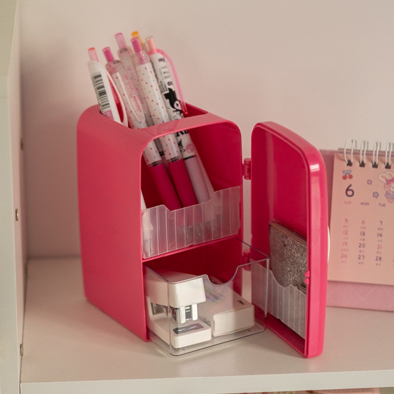 Ống Đựng Bút Để Bàn Đa Năng Họa Tiết Hoạt Hình Dễ Thương