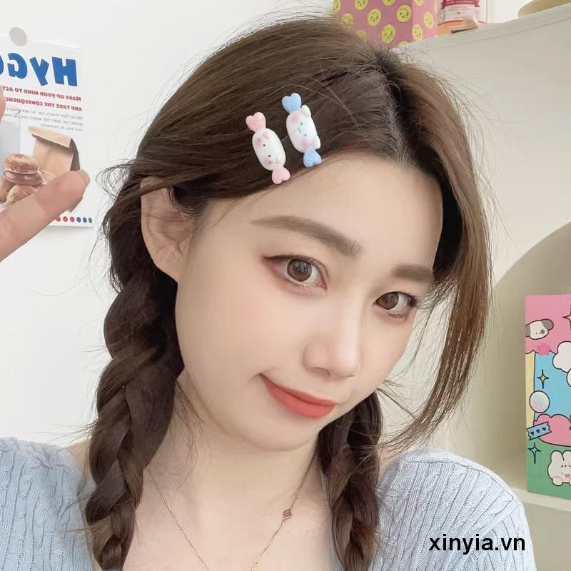 Kẹp Tóc Mini Họa Tiết Hoạt Hình Trái Tim Sanrio Nhật Bản Dễ Thương Cho Bé Gái