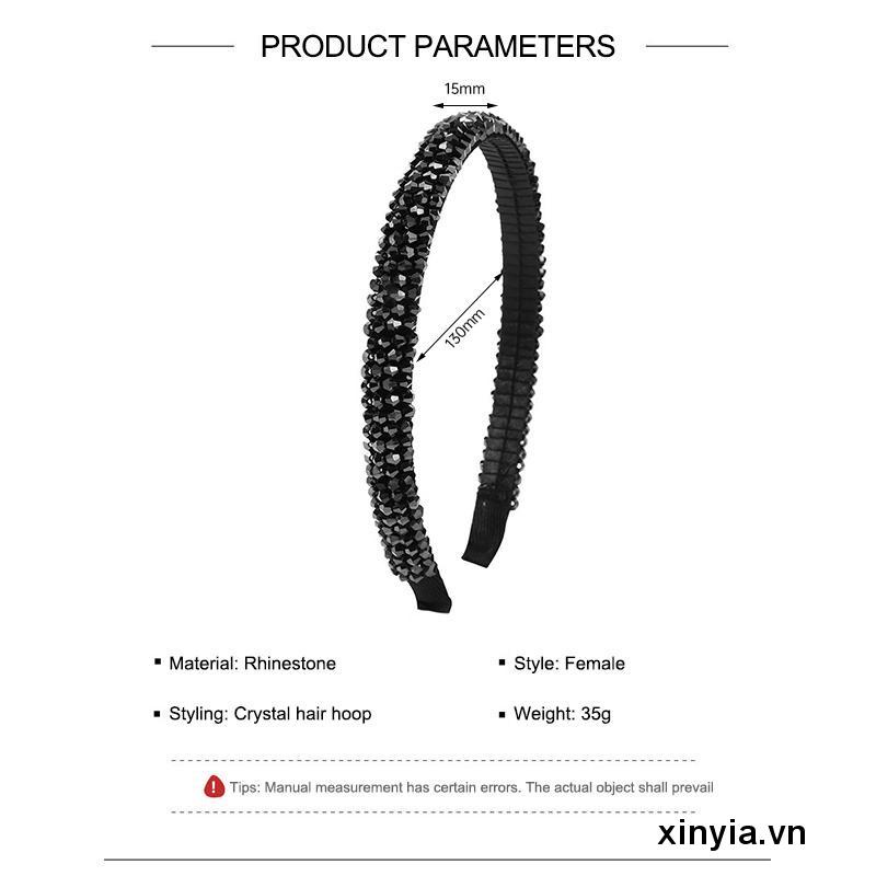 Băng đô đính hoa pha lê phong cách Hàn Quốc