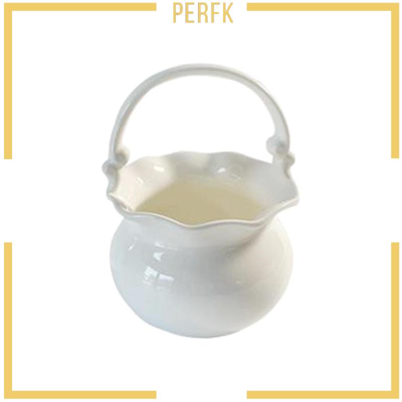 Chậu Hoa Bằng Gốm Kèm Vỏ Bọc Trang Trí Nhà Cửa