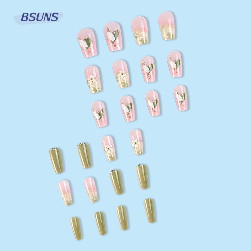 Bộ Móng Tay Giả Che Phủ Toàn Diện Đầu Vuông Dạng Nhấn Có Thể Tháo Rời DIY