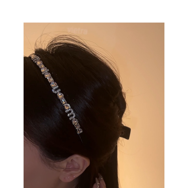 Băng Đô Cài Tóc Đính Đá Phong Cách Retro Cao Cấp Cho Nữ