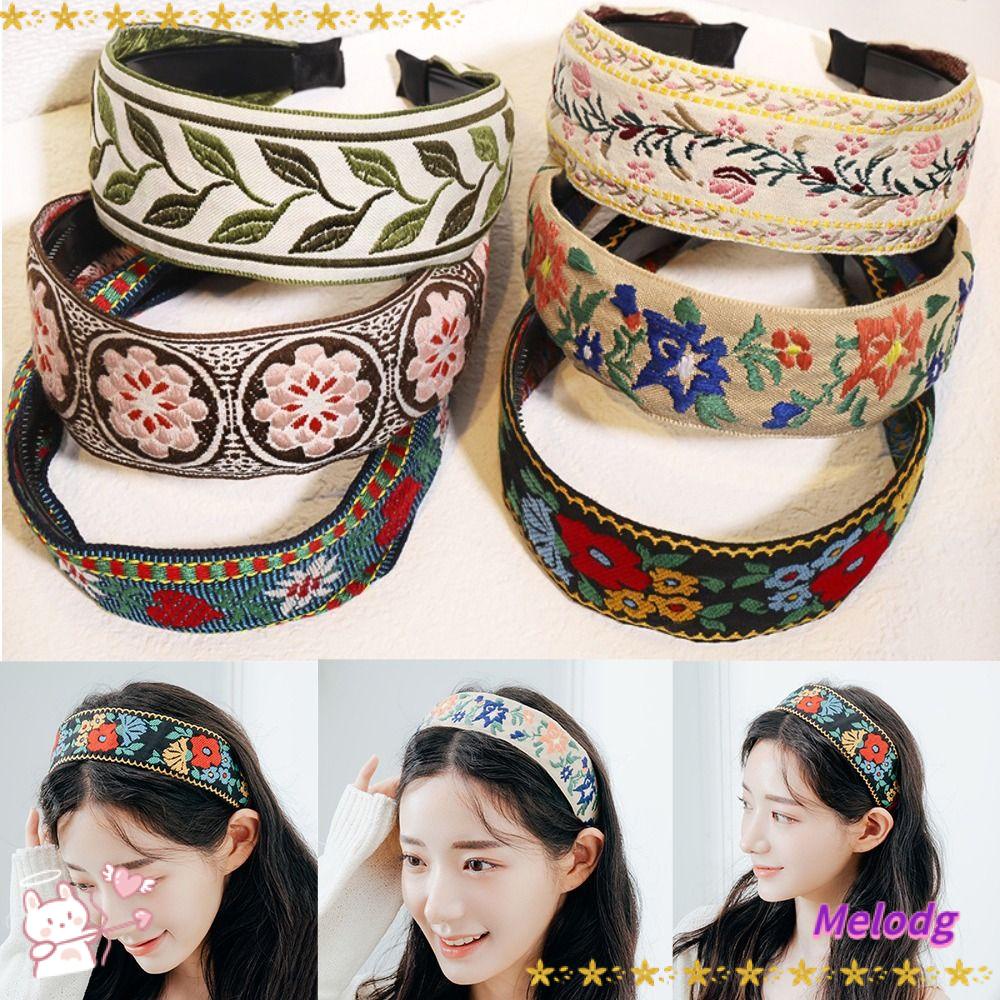 Băng Đô Cài Đầu Bản Rộng Phong Cách Bohemia Cổ Điển Cho Nữ