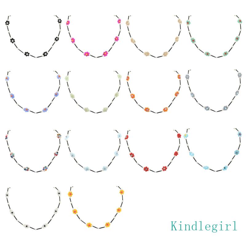 Vòng Cổ Choker Nhiều Lớp Họa Tiết Hoa Thời Trang Mùa Hè