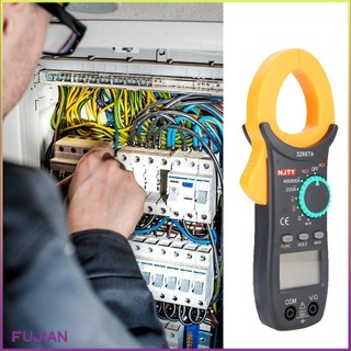 Digital Clamp Meter Njty Dc/Ac Volt Amp Ohm Diode Multimeter Ammeter Multitester Current Voltage Resistance Tester Ncv3266Ta [B/10]