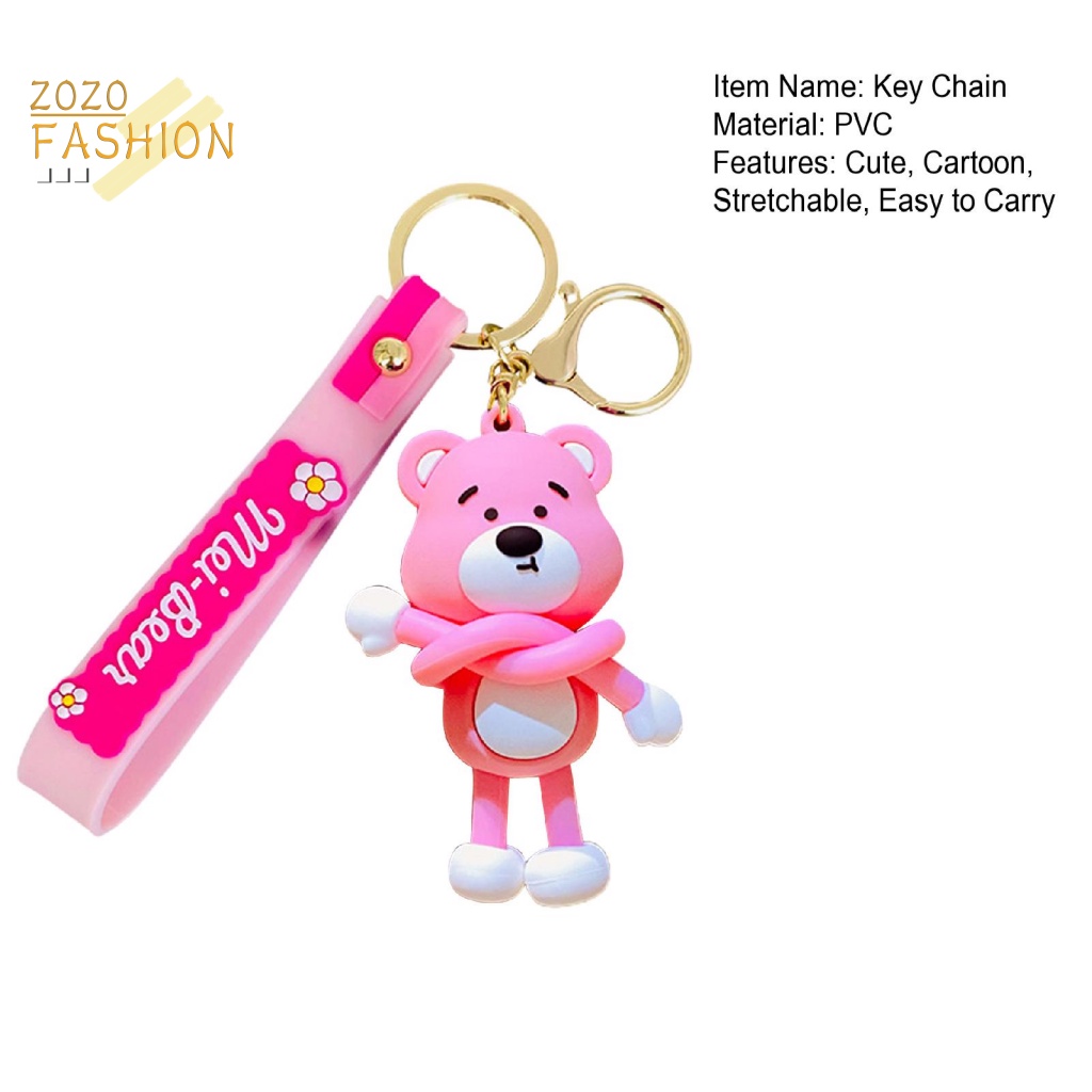 Móc Chìa Khóa Hình Chú Gấu / Quả Mọng Thân Thiện Với Môi Trường