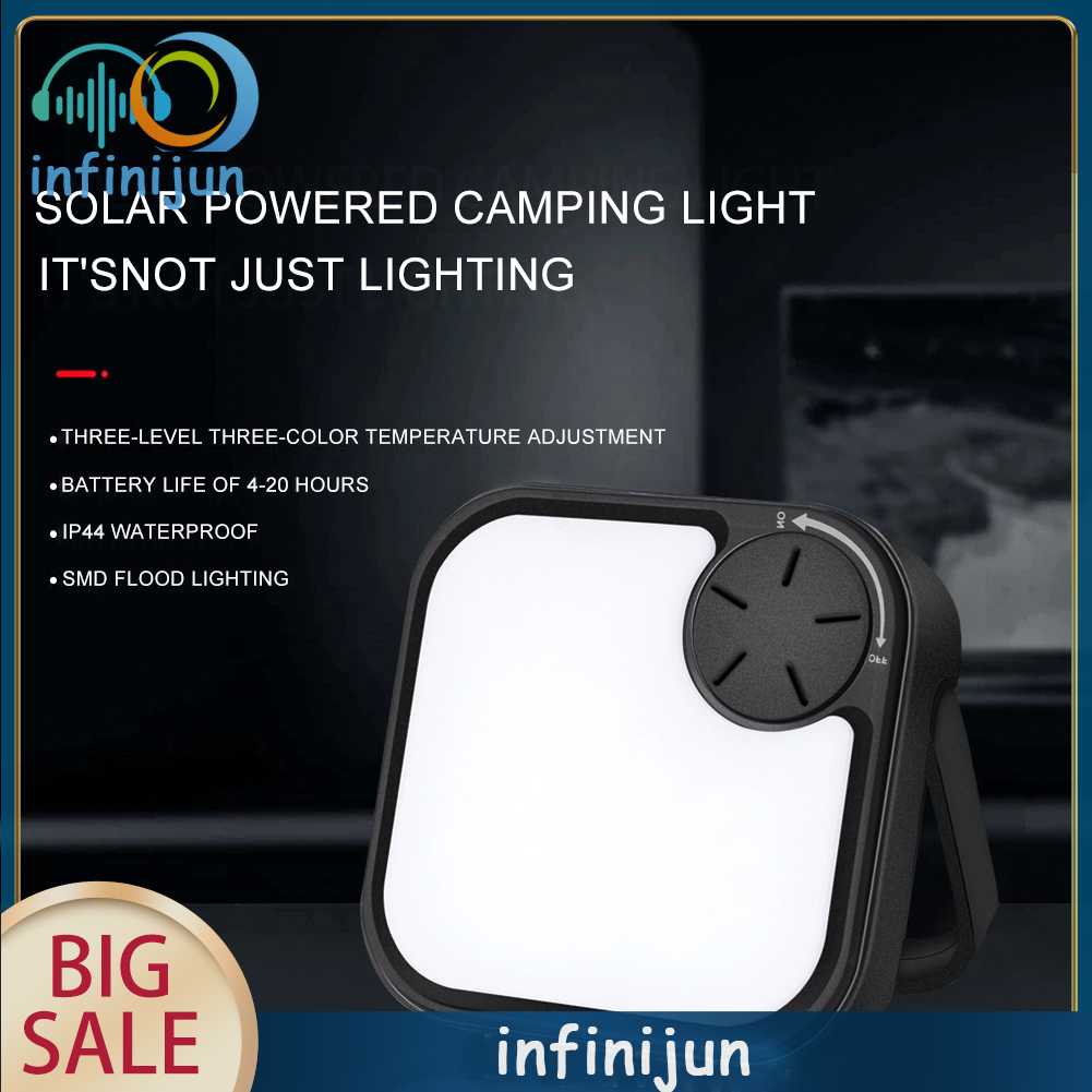 Đèn LED Cắm Trại 3000mAh IP44 Kèm Tay Cầm Tiện Dụng