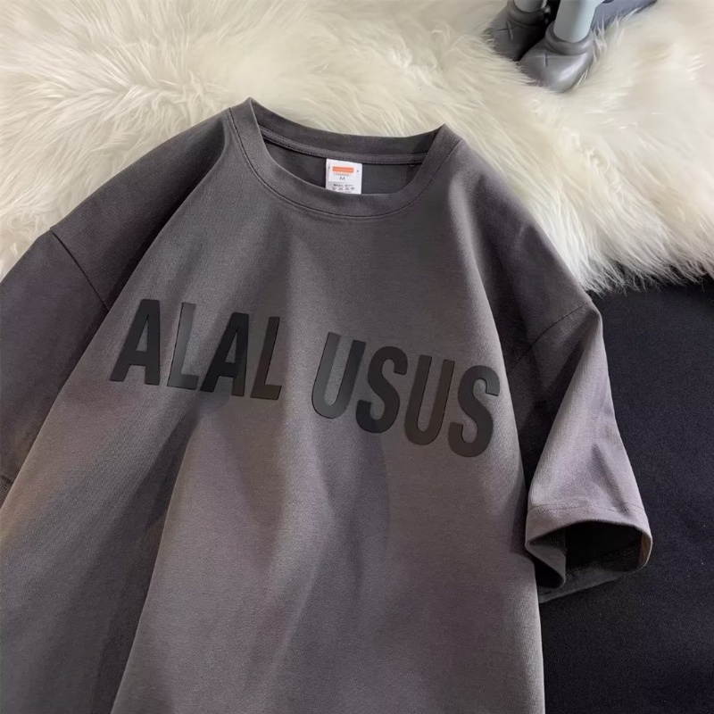 Áo Thun Tay Ngắn Dáng Rộng Bằng Cotton Nguyên Chất Thời Trang Đường Phố Mỹ Trọng Lượng Nặng 260g