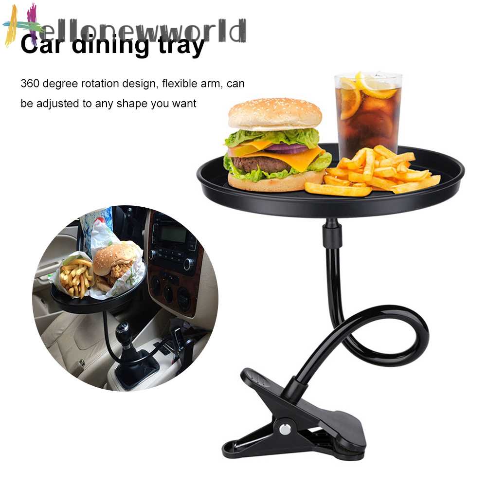 Khay Đựng Thức Ăn Trong Xe Hơi Xoay 360 Độ Tiện Dụng