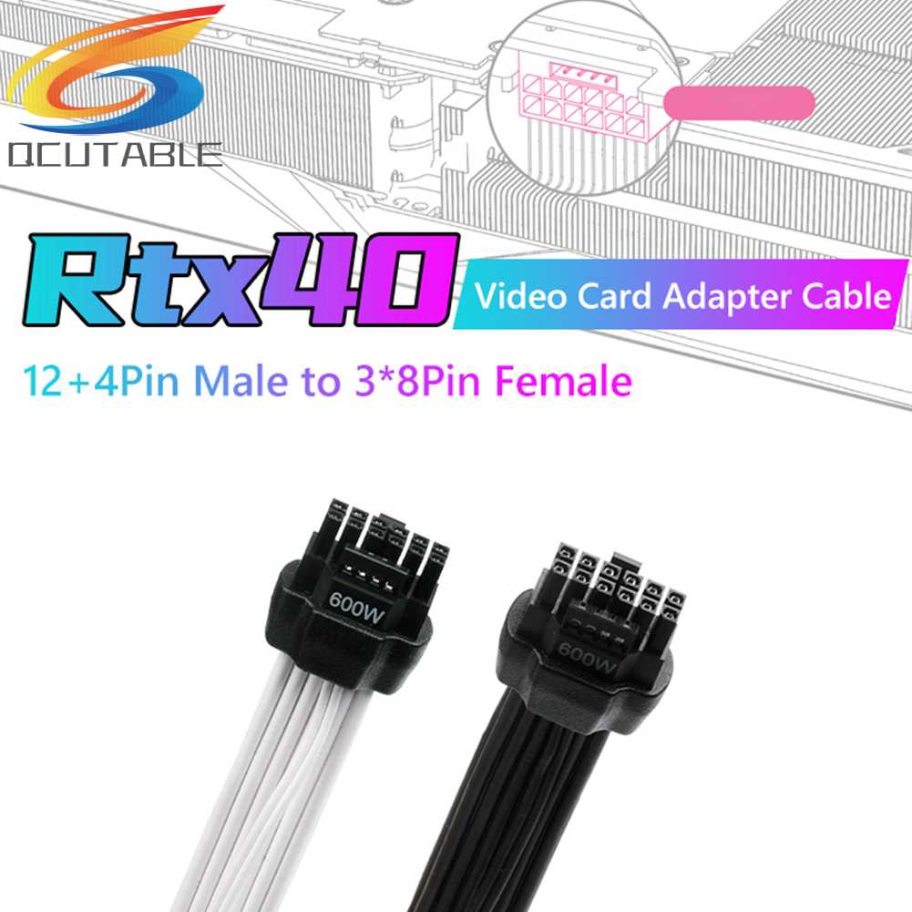 Cáp Mở RộNg 5.0 30cm 16AWG Cho GPU RTX 3090Ti 4070Ti 4080 4090