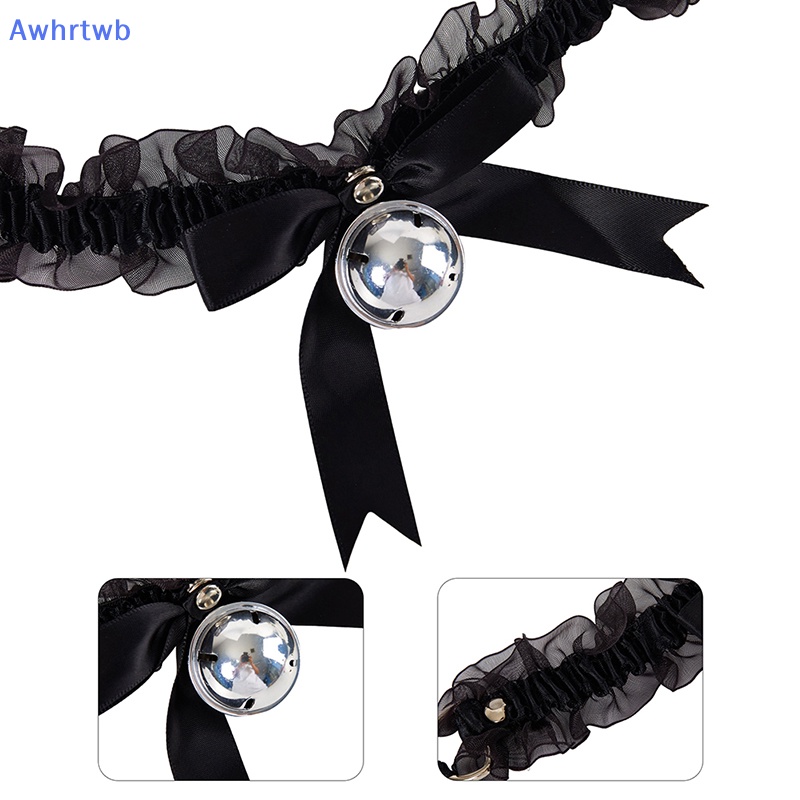 Vòng Cổ Choker Ren Phối Nơ Phong Cách Punk Lolita Đáng Yêu Cho Nữ Mới