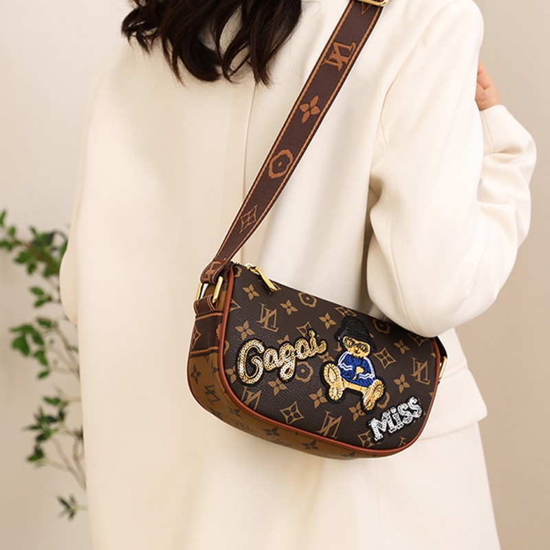 Túi Đeo Chéo Vai Hình Vuông Nhỏ Thêu Hoa Thời Trang Cổ Điển Dành Cho Nữ